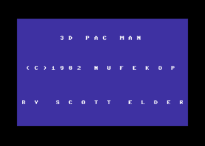 3-D Man Gameplay (Commodore 64)
