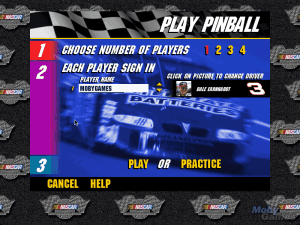 3-D Ultra NASCAR Pinball Gameplay (Mac)