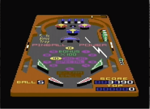 3D-Pinball Gameplay (Commodore 64)