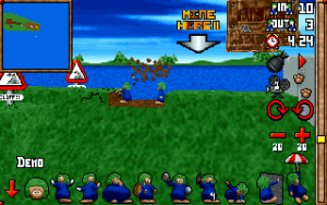 3D Lemmings Gameplay (DOS)
