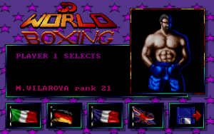 3D World Boxing Gameplay (DOS)