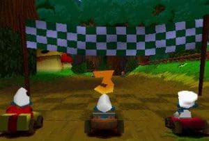 3, 2, 1, Smurf! My First Racing Game Gameplay (PlayStation)