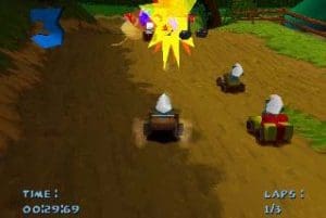 3, 2, 1, Smurf! My First Racing Game Gameplay (PlayStation)