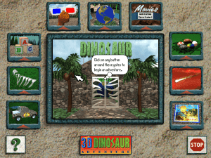 3-D Dinosaur Adventure: Anniversary Edition Gameplay (Windows 3.x)