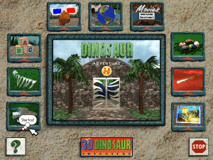 3-D Dinosaur Adventure: Anniversary Edition Gameplay (Windows 3.x)