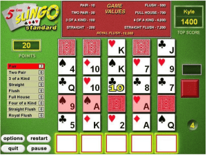 5 Cards Slingo Deluxe Gameplay (Windows)