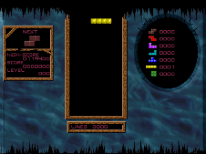 Acid Tetris Gameplay (DOS)