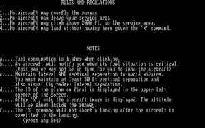 Air Traffic Controller Gameplay (DOS)