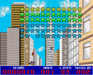 Alien Invasion Gameplay (Acorn Archimedes)
