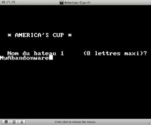 America's Cup Gameplay (DOS)