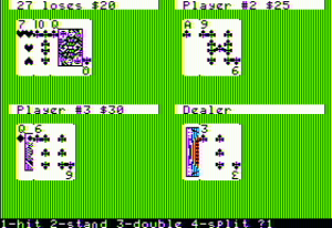 Apple '21' Gameplay (Apple II)
