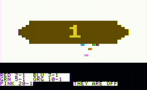 Apple Derby Gameplay (Apple II)