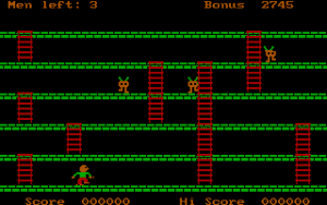 Apple Panic Gameplay (DOS)