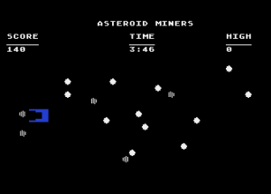 Asteroid Miners Gameplay (Atari 8-bit)