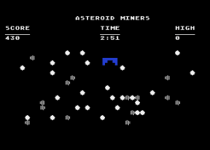 Asteroid Miners Gameplay (Atari 8-bit)