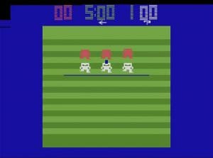 Atari Football Gameplay (Atari 2600)