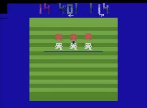Atari Football Gameplay (Atari 2600)