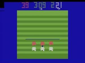 Atari Football Gameplay (Atari 2600)