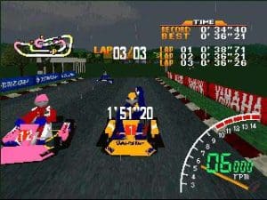 Ayrton Senna Kart Duel Gameplay (PlayStation)