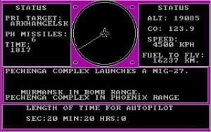 B-1 Nuclear Bomber Gameplay (DOS)