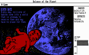 Balance of the Planet Gameplay (DOS)