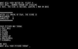 Baseball Gameplay (DOS)