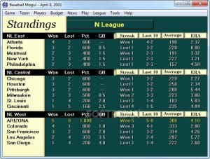 Baseball Mogul 2002 Gameplay (Windows)