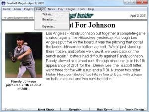 Baseball Mogul 2002 Gameplay (Windows)