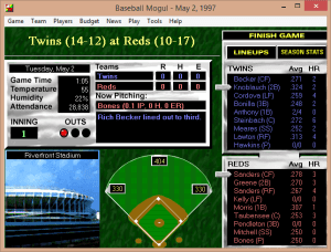 Baseball Mogul Gameplay (Windows)