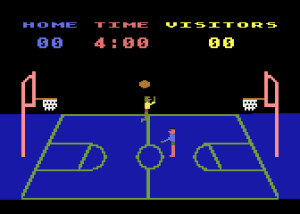 Basketball Gameplay (Atari 8-bit)
