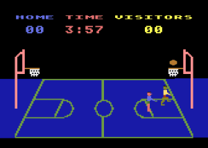 Basketball Gameplay (Atari 8-bit)