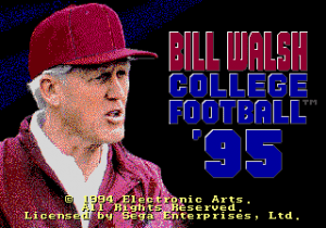 Bill Walsh College Football '95 Gameplay (Genesis)