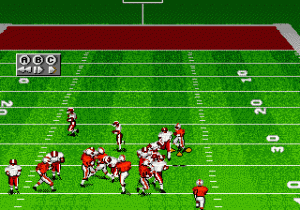 Bill Walsh College Football Gameplay (Genesis)