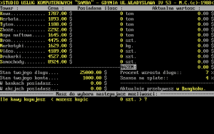 Biznesman Gameplay (DOS)