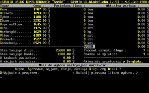 Biznesman Gameplay (DOS)