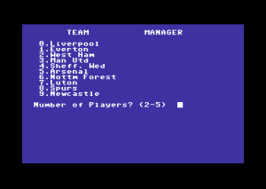 Brian Clough's Football Fortunes Gameplay (Commodore 64)