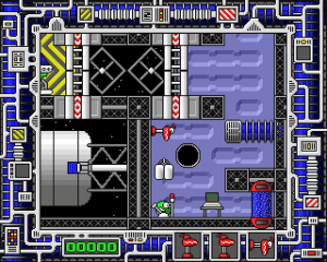 Bug Hunter in Space Gameplay (Acorn Archimedes)