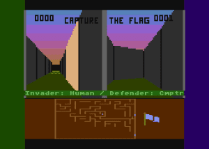 Capture the Flag Gameplay (Atari 8-bit)