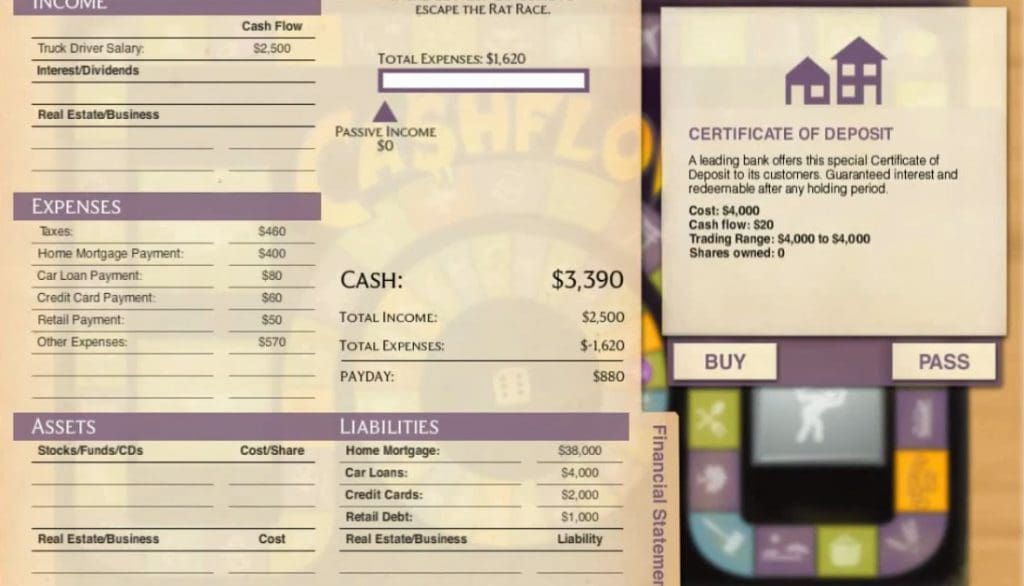 Cashflow 101 Gameplay (Windows)