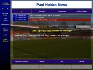 Championship Manager: Season 01/02 Gameplay (Windows)