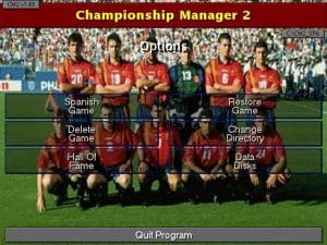 Championship Manager 2 Gameplay (DOS)