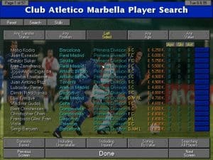 Championship Manager 2 Gameplay (DOS)