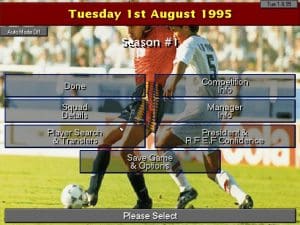 Championship Manager 2 Gameplay (DOS)