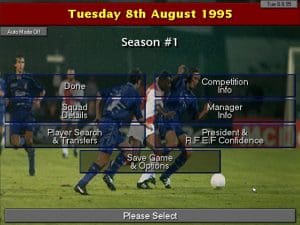 Championship Manager 2 Gameplay (DOS)