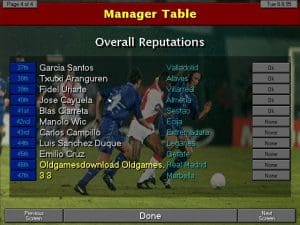 Championship Manager 2 Gameplay (DOS)