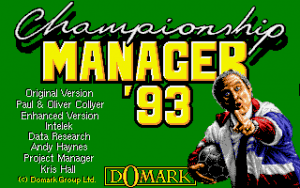 Championship Manager 93/94 Gameplay (DOS)