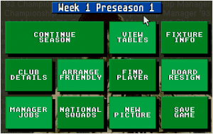 Championship Manager 93/94 Gameplay (DOS)