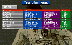 Championship Manager 93/94 Gameplay (DOS)