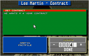 Championship Manager 93/94 Gameplay (DOS)