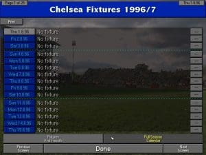 Championship Manager 96/97 Gameplay (DOS)